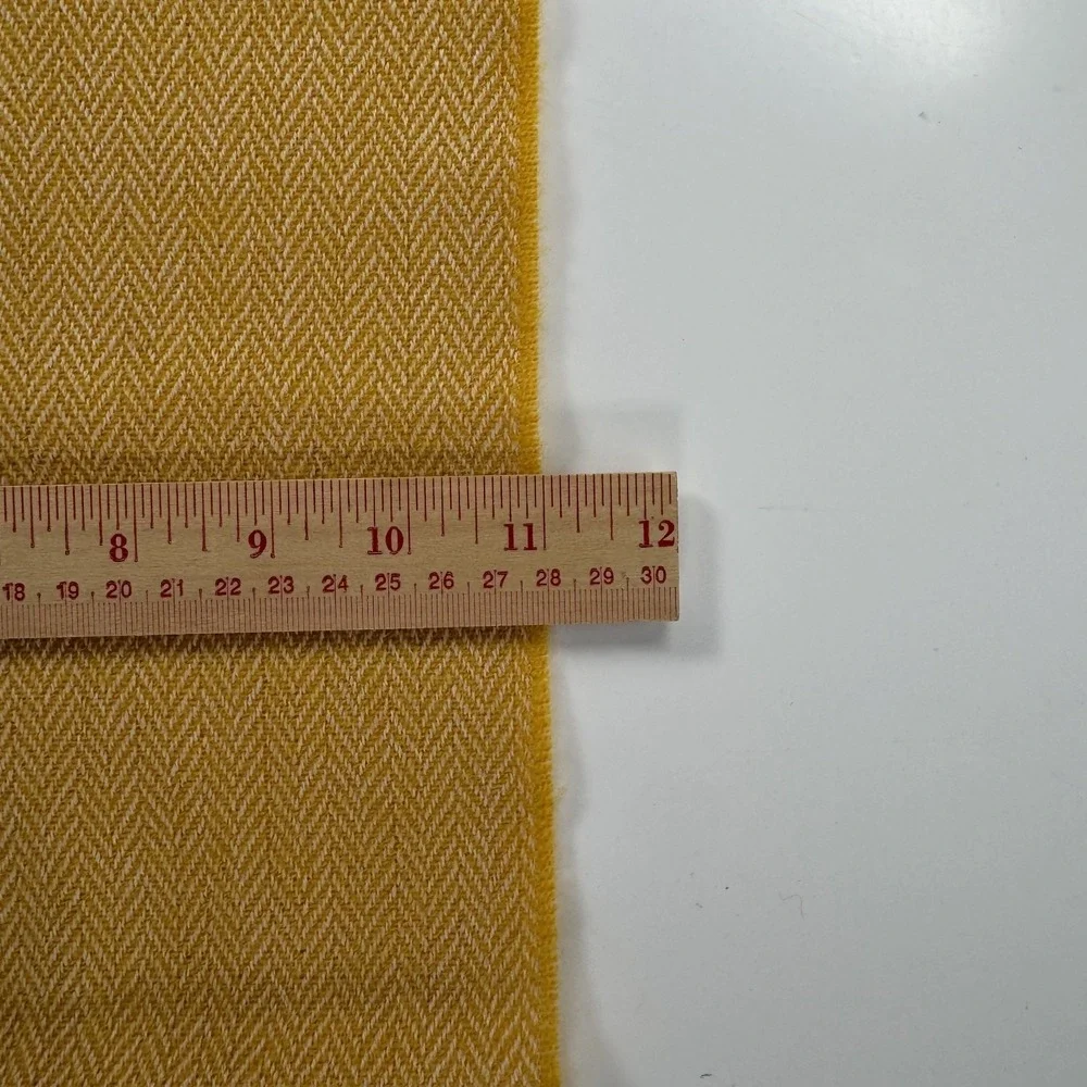 McNutt Donegal Lambswool Scarf Herringbone Yellow Unisex Approx 82